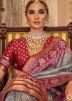 Grey Woven Detailed Art Silk Saree