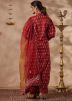 Maroon Readymade Cotton Pant Suit In Digital Print