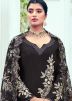 Brown Embroidered Palazzo Suit Set
