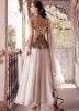 Cream Embroidered Sharara Suit Set
