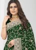 Green Dori Embroidered Georgette Saree