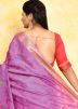 Purple Silk Saree In Zari In Woven Work