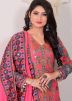 Multicolor Embroidered Readymade Muslin Cotton Palazzo Suit