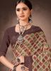Multicolored Chanderi Digital Print Saree