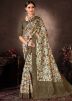Multicolor Chanderi Saree In Digital Print