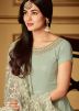 Sonal Chauhan Pista Green Embroidered Slitted Pant Suit