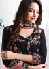 Black Embroidered Velvet Pant Suit