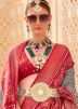 Grey Viscose Saree In Printed Work