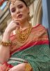 Green Zari Woven Saree In Silk