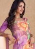 Multicolor Floral Printed Readymade Chiffon Sharara Suit Set