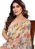 Multicolor Georgette Readymade  Saree In Digital Print