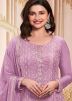 Purple Prachi Desai Embroidered Salwar Suit Set