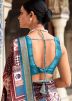 Multicolor Viscose Saree In Digital Print