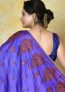 Purple Resham Work Saree In Art Silk