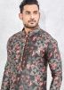 Multicolor Printed Readymade Kurta With Churidar