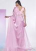 Pink Organza Saree & Blouse