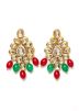 Multicolored Necklace Set In Kundan Work