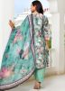 Green Floral Print Pant Salwar Suit Set