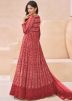 Red Embroidered Salwar Suit Set
