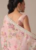 Mauve Pink Digital Printed Georgette Saree