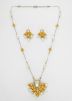 Yellow Kundan Studded Necklace Set