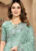 Gree Embroidered Saree In Net