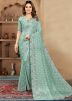 Gree Embroidered Saree In Net