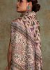 Peach Printed Saree In Art Silk