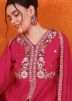 Pink Embroidered Salwar Suit Set