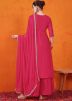 Pink Embroidered Salwar Suit Set