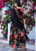 Black Digital Printed Readymade Kurti With Dupatta