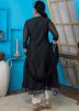 Readymade Black Embroidered Printed Anarkali Suit
