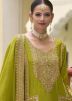 Readymade Green Embroidered Palazzo Suit Set