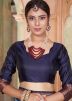 Blue Zari Woven Saree In Kanjivaram Silk