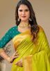 Green Zari Woven Saree In Silk