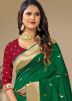 Green Zari Woven Saree In Silk
