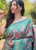 Multicolor Art Silk Saree In Woven Work