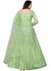Green Embroidered Anarkali Suit Set In Net