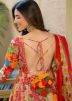 Multicolor Floral Print Readymade Anarkali Suit