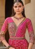 Pink Printed Anarkali Salwar Suit Set