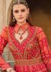 Red Embroidered Anarkali Salwar Suit Set