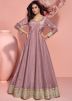 Purple Embroidered Salwar Suit Set