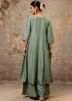 Green Sequin Work Salwar Suit Set