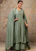 Green Sequin Work Salwar Suit Set