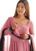 Pink Tie-Dye Print Anarkali Salwar Suit Set