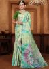 Multicolored Tie-Dye Print Saree In Crape