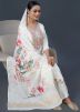 White Embroidered Salwar Suit Set