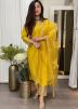 Yellow Embroidered Salwar Suit Set