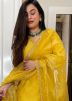 Yellow Embroidered Salwar Suit Set