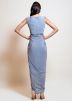 Readymade Grey Asymmetric Draped Style Dress